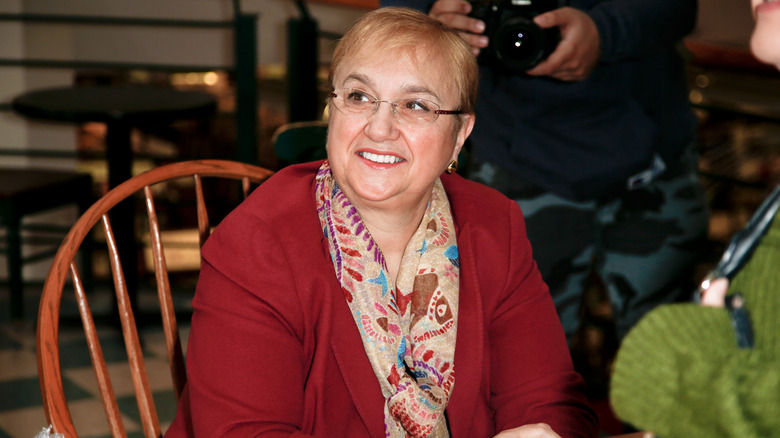 Lidia Bastianich looks away from the camera in a photograph.