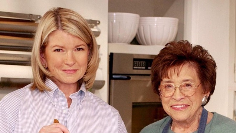 Martha Stewart smiling next to her mother Big Martha