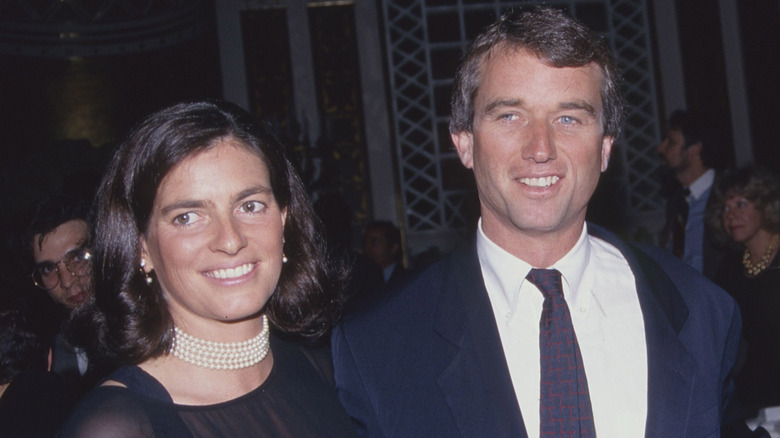 Mary Richardson and RFK Jr. smiling at event