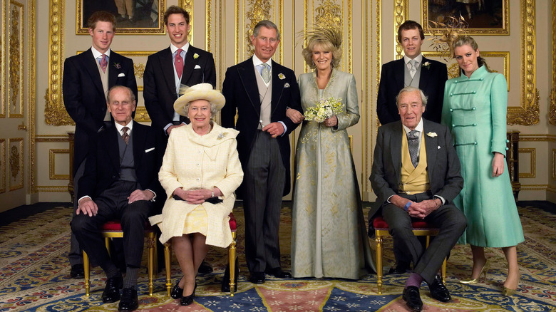 Charles and Camilla's wedding portrait