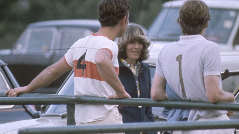 Charles and Camilla at polo match