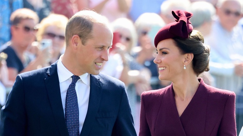 Prince William and Kate Middleton smiling