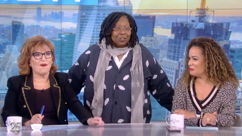 Joy Behar, Whoopi Goldberg, and Sunny Hostin on The View