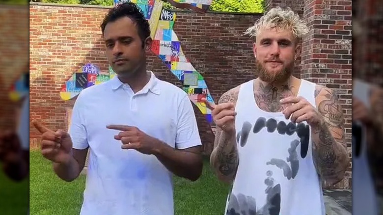 Vivek Ramaswamy and influencer Jake Paul