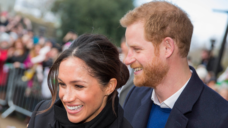 Harry and Meghan before they left for California 