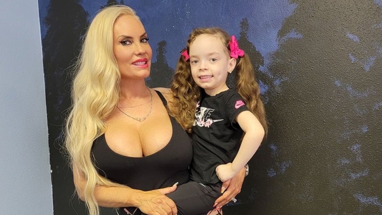 Coco Austin &posing with Chanel