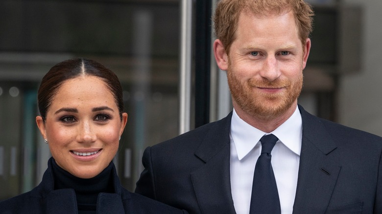 Meghan Markle and Prince Harry smiling