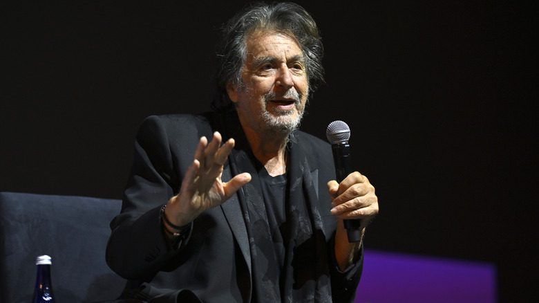 Al Pacino at a speaking engagement