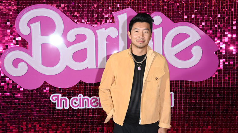 Simu Liu at "Barbie" premiere