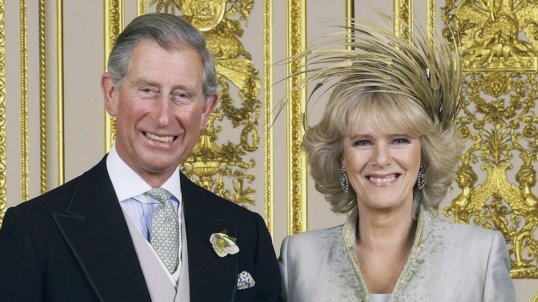 Charles and Camilla on their wedding day in 2005 