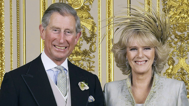 King Charles and Queen Consort, Camilla on their wedding day in 2005