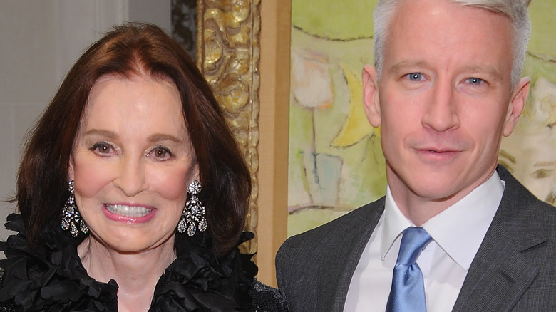 Anderson Cooper with mother Gloria Vanderbilt