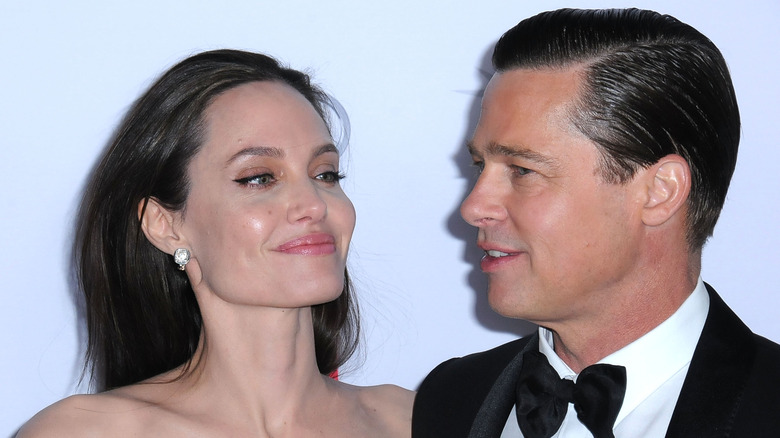 Angelina Jolie and Brad Pitt on the red carpet