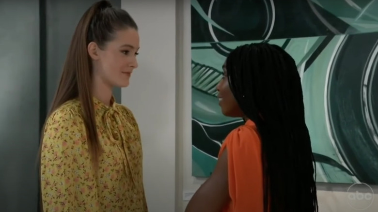 Avery Pohl and Tabyana Ali portraying Esme and Trina