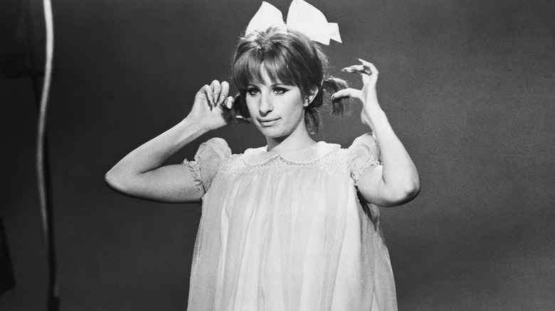 Barbra Streisand in Funny Girl costume