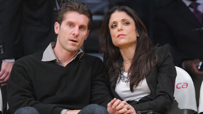 Bethenny Frankel and Jason Hoppy observing