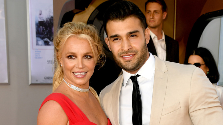 Britney Spears and Sam Asghari on the red carpet 