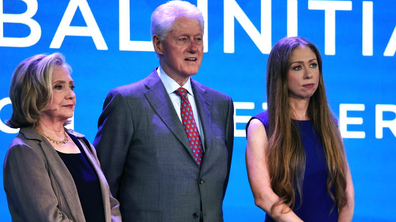 Bill, Hillary, and Chelsea Clinton 