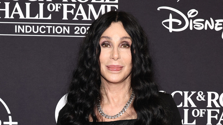 Cher slightly smiling