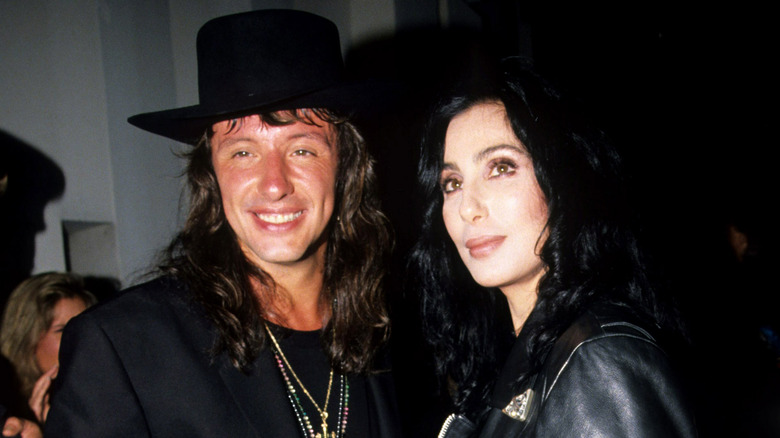 Richie Sambora and Cher pose for photo