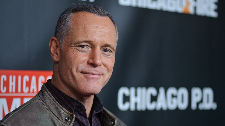 Jason Beghe poses on the red carpet for Chicago P.D.