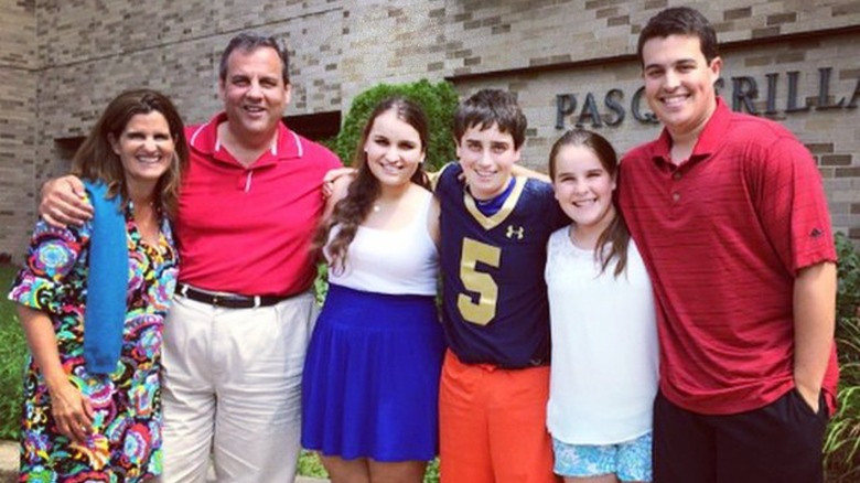 Chris Christie and his family at Notre Dame