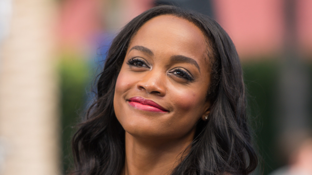 Rachel Lindsay smiles