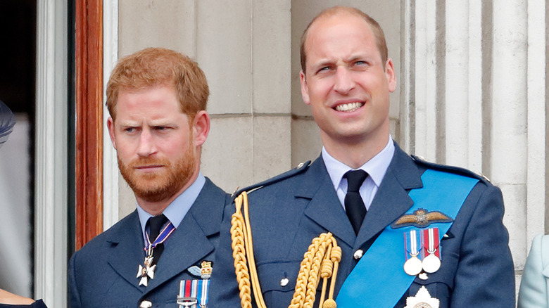 Harry and William in military uniform