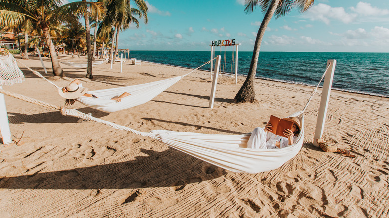 Guests relaxing on the beach