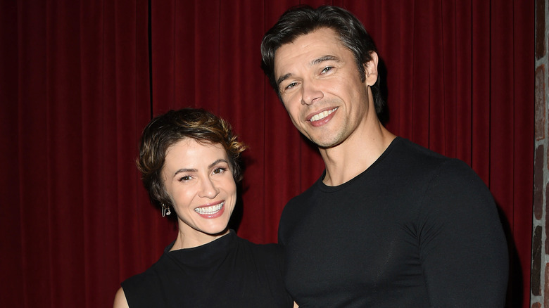 Days of Our Lives' Linsey Godfrey and Paul Telfer at the 2023 Day of Days event