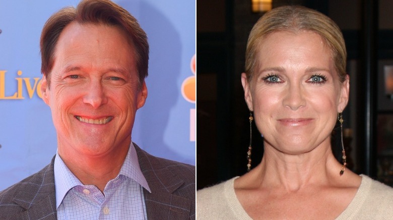 DOOL stars Matthew Ashford and Melissa Reeves smile for photos. 