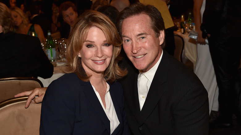 Deidre Hall and Drake Hogestyn smiling