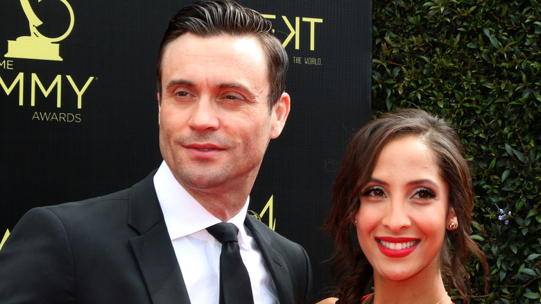 Daniel Goddard Christel Khalil smiling