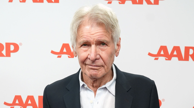 Harrison Ford smiling at AARP's Annual Movies For Grownups Awards 2025