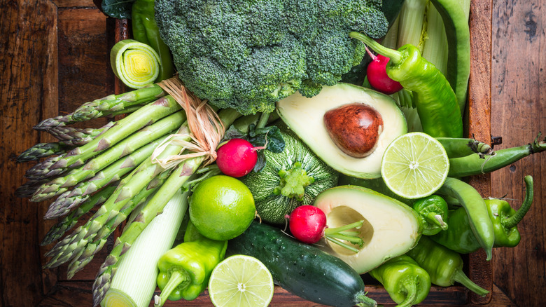 Vegetables on a plate