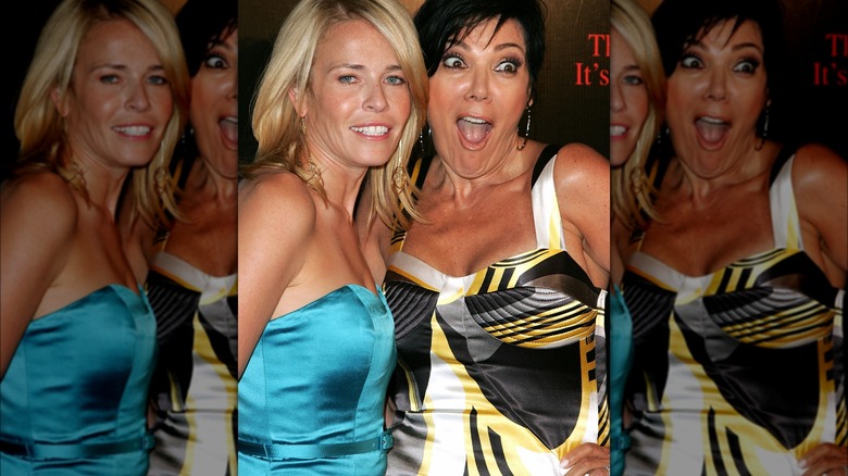 Chelsea Handler and Kris Jenner posing together