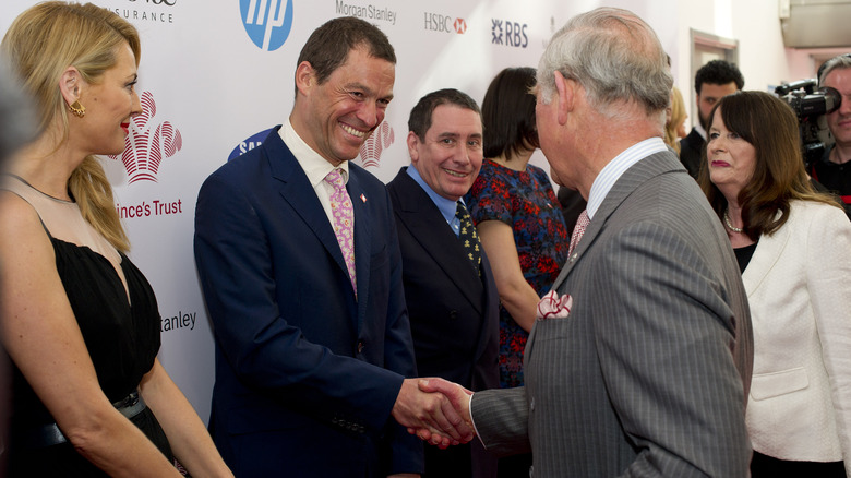 Dominic West meeting Prince Charles