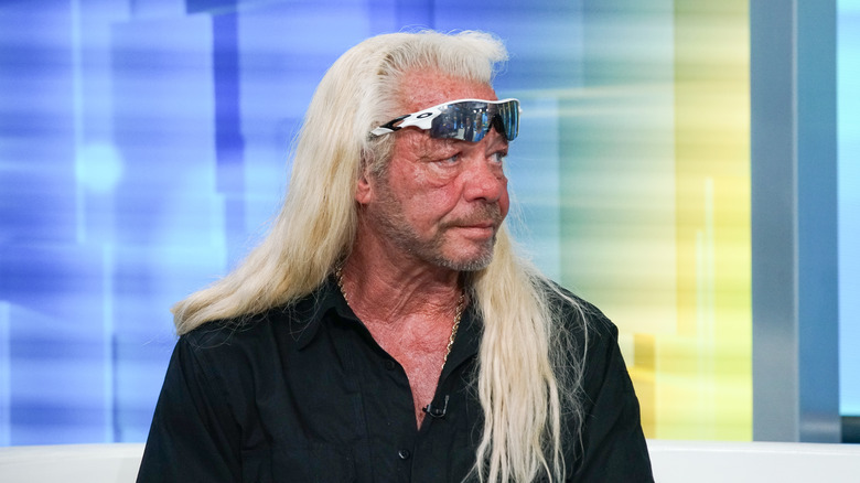 Dog the Bounty Hunter on set 