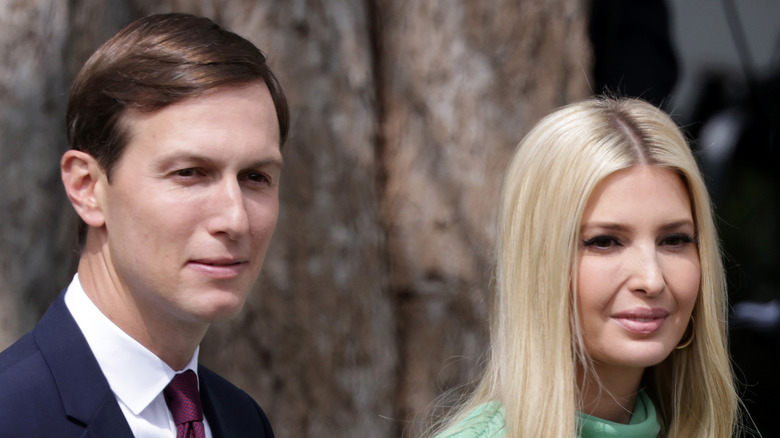 Jared Kushner and Ivanka Trump look perturbed