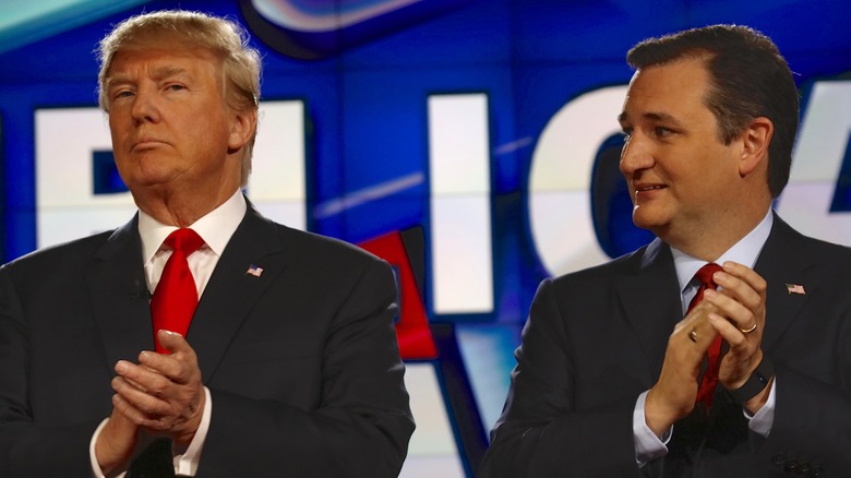 Donald Trump and Ted Cruz in 2015