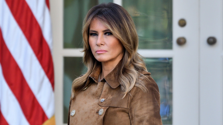 Melania Trump at turkey pardoning, 2019