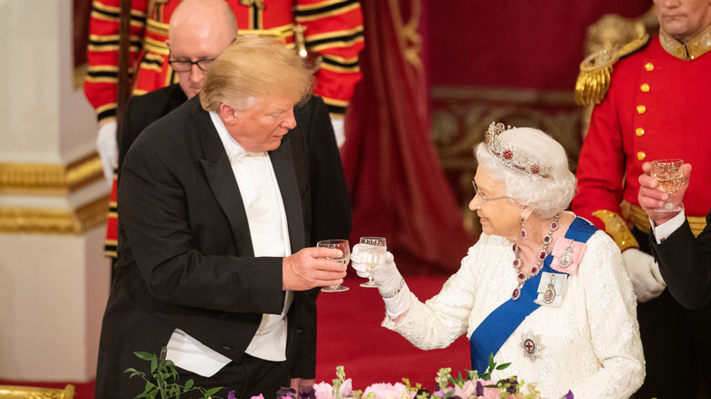 Donald Trump and Queen Elizabeth