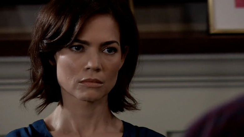 Elizabeth Webber giving a stern look