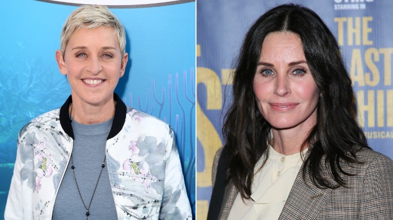 Ellen DeGeneres and Courteney Cox