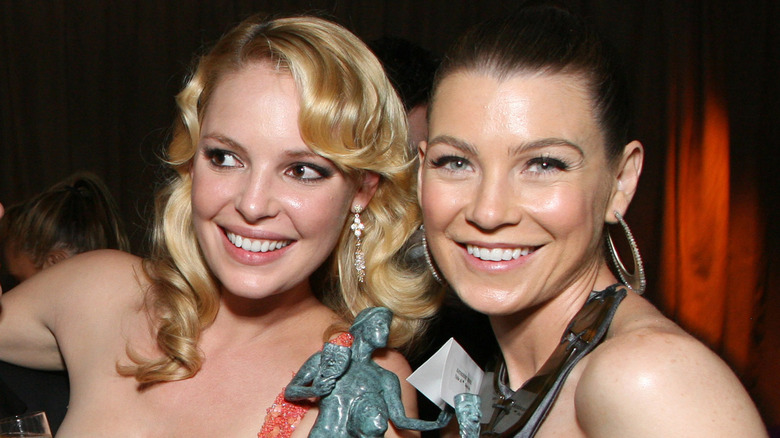 Katherine Heigl and Ellen Pompeo at award ceremony