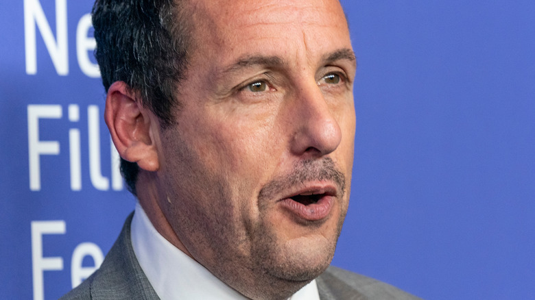 Adam Sandler in profile