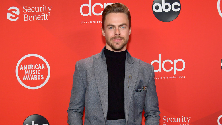 Derek Hough on the red carpet