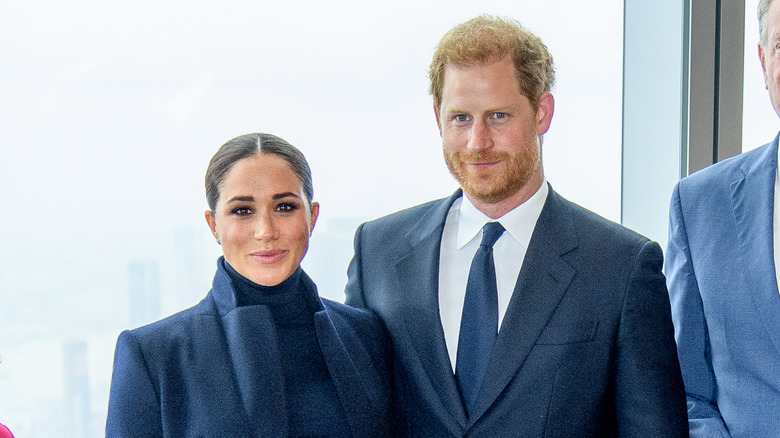 Prince Harry and Meghan Markle posing together