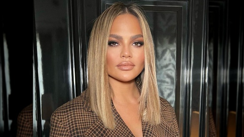 Chrissy Teigen with light hair