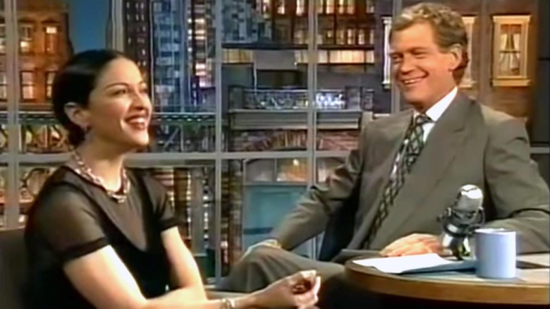 Madonna and David Letterman in 1994